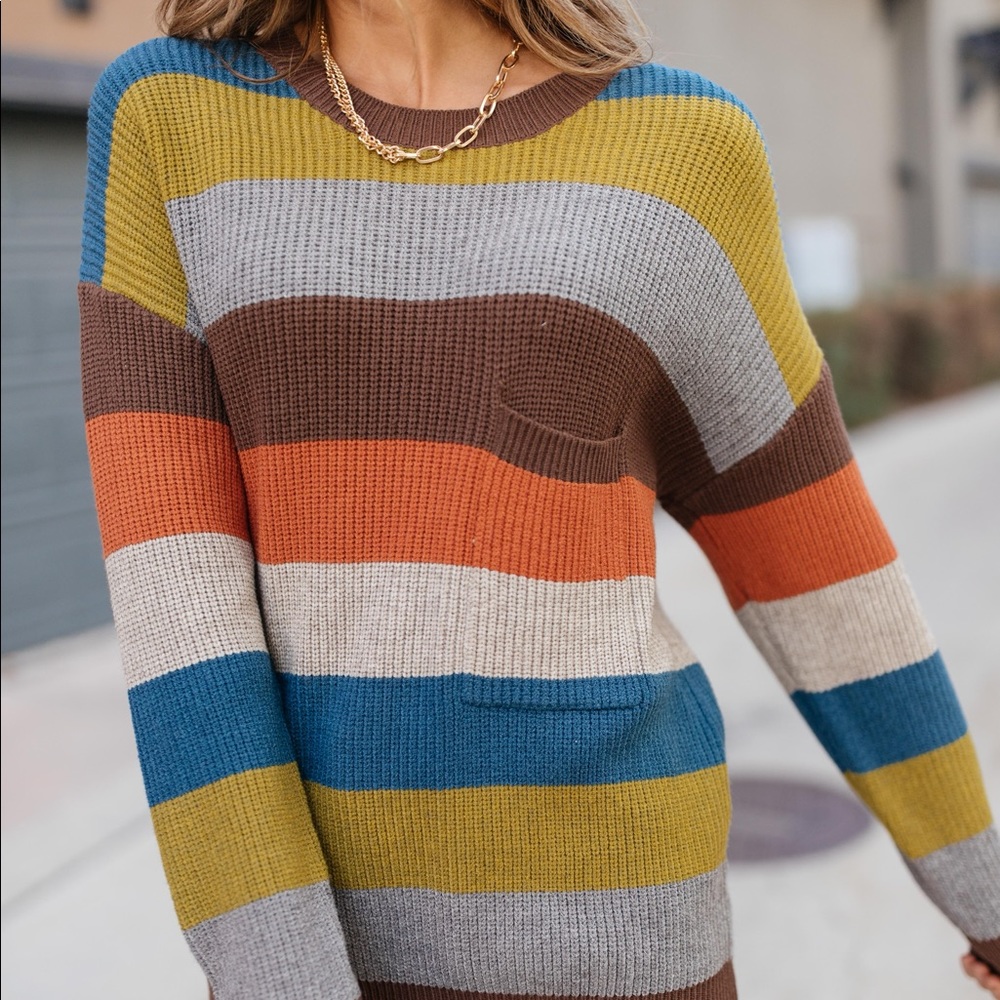 Summoning Fall Striped Sweater - Picture 13 of 14
